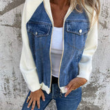 Caitlín - Denim Hooded Jacket