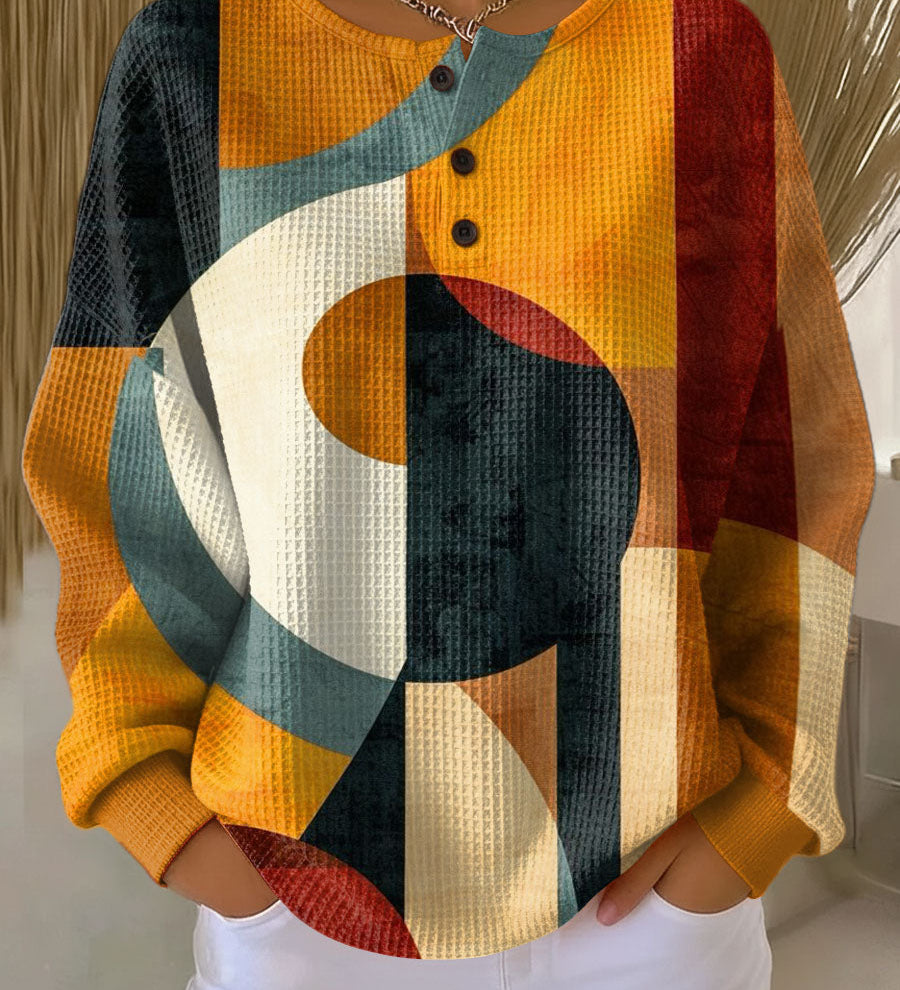Treasa - Geometric Pattern Top