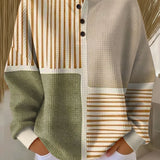 Erin - Green and Mustard Patchwork Top