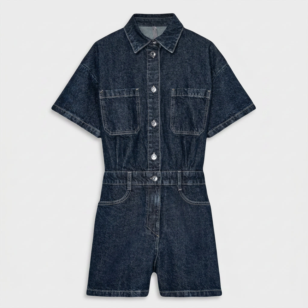 Ríona - Denim Dungarees