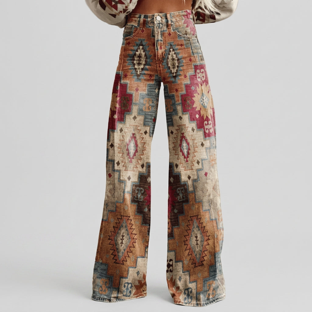 Eithne - High-Waisted Wide-Leg Jeans