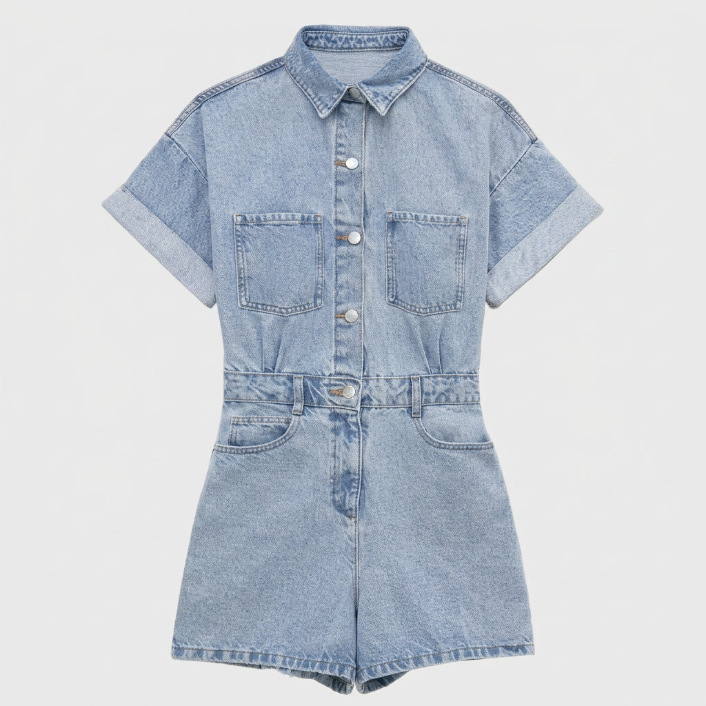 Ríona - Denim Dungarees