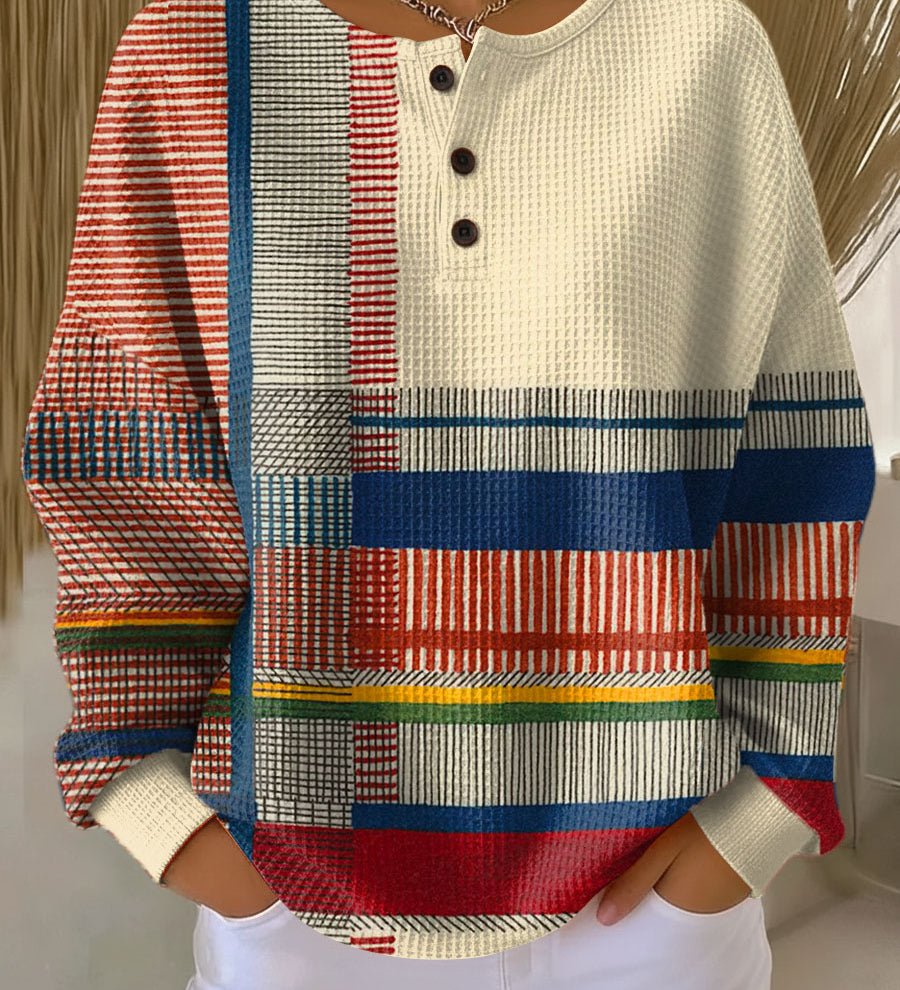 Muirne - Striped Colour Block Top