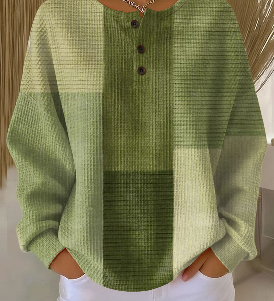 Róisín - Green Patchwork Top