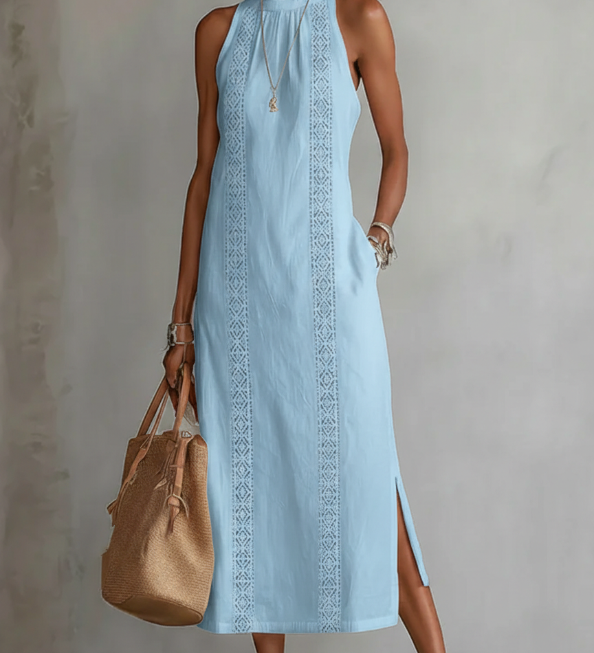 Erin - Sleeveless Detail Midi Dress