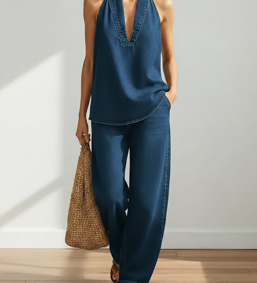 Nuala - Two-Piece Denim Set
