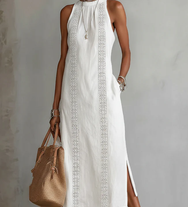 Erin - Sleeveless Detail Midi Dress