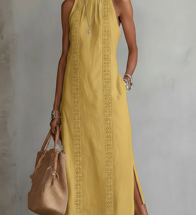 Erin - Sleeveless Detail Midi Dress