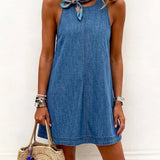Ciara - Sleeveless Backless Mini Dress