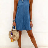 Ciara - Sleeveless Backless Mini Dress