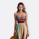 Emer - Long Strapless Dress
