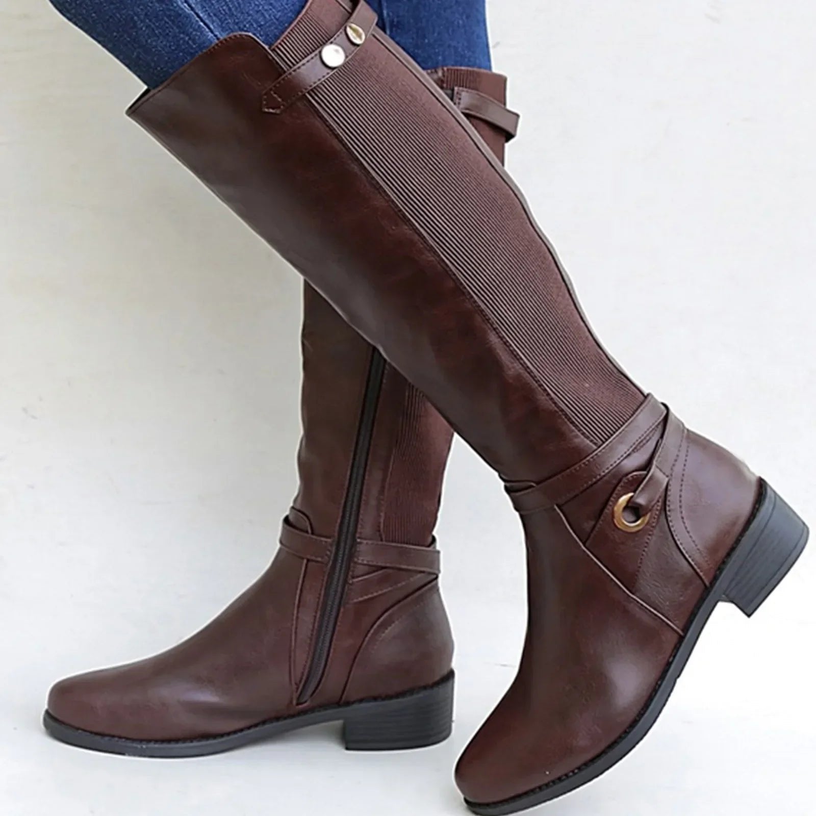 Síle - Knee-High Leather Orthopedic Boots