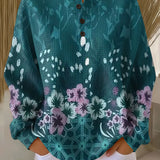 Clodagh - Turquoise Floral Top